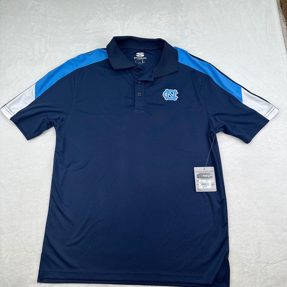 Stadium Athletics North Carolina Tar Heels Polo Shirt Mens Size L